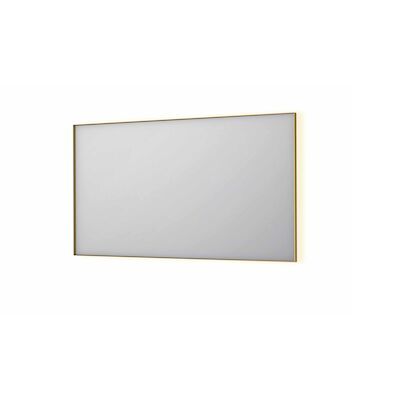 Spiegel INK SP32 140x4x80 cm Incl. Indirect LED-Verlichting Rondom en Spiegelverwarming Geborsteld Mat Goud