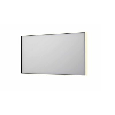 Spiegel INK SP32 140x4x80 cm Incl. Indirect LED-Verlichting Rondom en Spiegelverwarming Geborsteld Metal Black