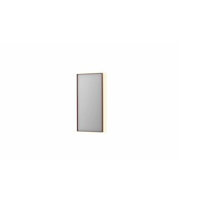 Spiegel INK SP32 40x4x80 cm Incl. Indirect LED-Verlichting Rondom en Spiegelverwarming Geborsteld Koper