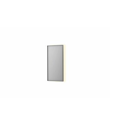 Spiegel INK SP32 40x4x80 cm Incl. Indirect LED-Verlichting Rondom en Spiegelverwarming Geborsteld RVS