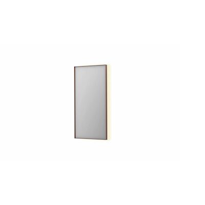 Spiegel INK SP32 50x4x100 cm Incl. Indirect LED-Verlichting Rondom en Spiegelverwarming Geborsteld Koper