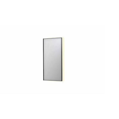 Spiegel INK SP32 50x4x100 cm Incl. Indirect LED-Verlichting Rondom en Spiegelverwarming Mat Zwart