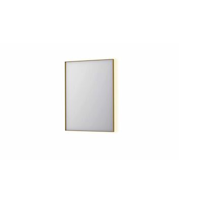 Spiegel INK SP32 60x4x80 cm Incl. Indirect LED-Verlichting Rondom en Spiegelverwarming Geborsteld Mat Goud