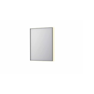 Spiegel INK SP32 80x4x80 cm Incl. Indirect LED-Verlichting Rondom en Spiegelverwarming Geborsteld RVS