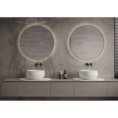 Spiegel Martens Design Tyrus 100 Cm Met Indirecte Verlichting En Spiegelverwarming Geborsteld Messing
