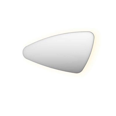 Spiegel Organisch INK SP23 120×70 cm Met Verlichting en Spiegelverwarming Links Geborsteld RVS