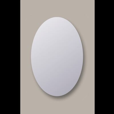 Spiegel Ovaal Sanicare Q-Mirrors 140×90 cm PP Geslepen Incl. Ophanging