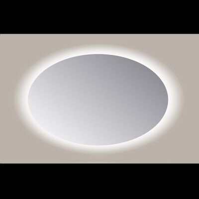 Spiegel Ovaal Sanicare Q-Mirrors 70×100 cm PP Geslepen LED Cold White Met Sensor