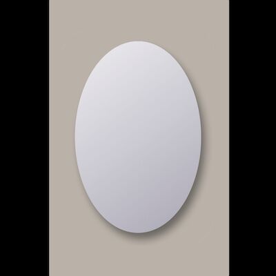 Spiegel Ovaal Sanicare Q-Mirrors 80×60 cm PP Geslepen Incl. Ophanging