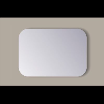 Spiegel Rechthoek Sanicare Q-Mirrors Afgeronde Hoeken 60×80 cm PP Geslepen Incl. Ophanging