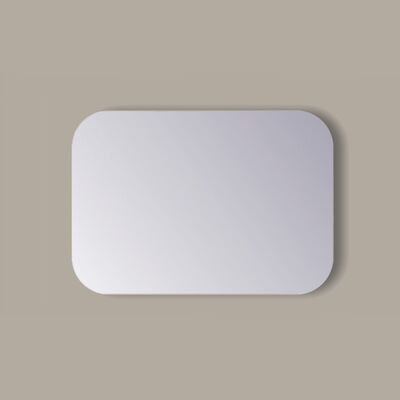 Spiegel Rechthoek Sanicare Q-Mirrors Afgeronde Hoeken 60×85 cm PP Geslepen Incl. Ophanging