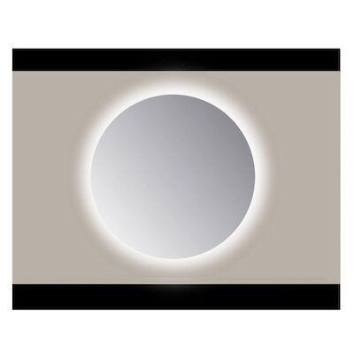 Spiegel Rond Sanicare Q 80 cm Ambi Cold White LED PP Geslepen (Met Sensor)
