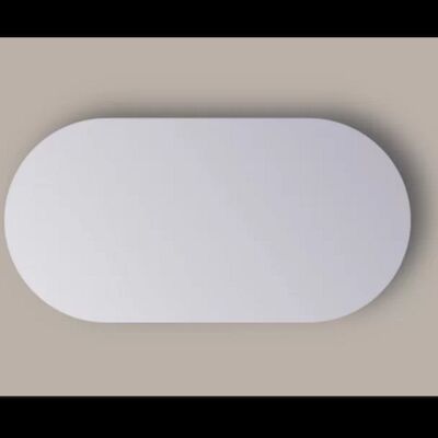 Spiegel Sanicare Q-Mirrors 120×70 cm Ovaal/Rond Met Rondom LED Cold White incl. ophangmateriaal Met Sensor