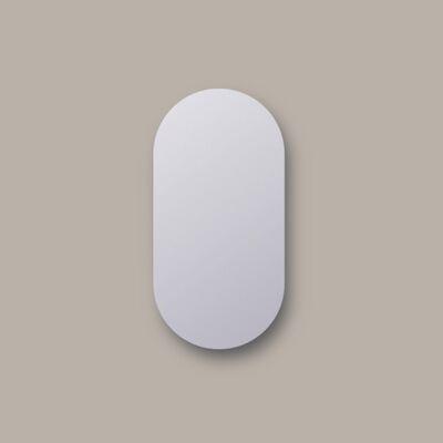 Spiegel Sanicare Q-Mirrors 40×100 cm Ovaal/Rond incl. ophangmateriaal