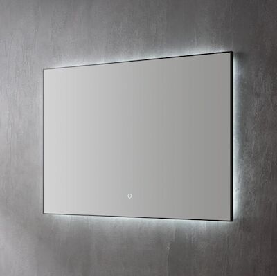 Spiegel Sanilux Decor Met Indirecte LED Verlichting 120×70 cm Mat Zwart