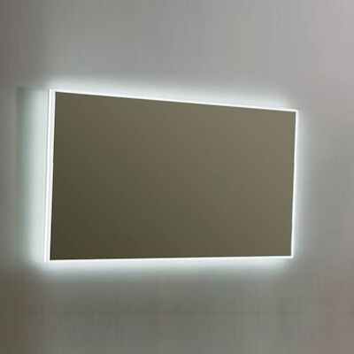 Spiegel Sanilux Mirror Infinity 120x70x4,1 cm Aluminium met LED Verlichting en Touch Sensor