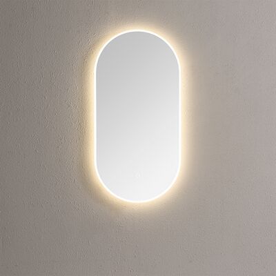 Spiegel Sanilux Ovaal Met Direct LED 3 Kleuren Instelbaar 90×45 cm