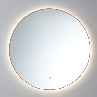Spiegel Sanilux Rond Met LED Verlichting 3 Kleuren Instelbaar & Dimbaar 100cm Brons
