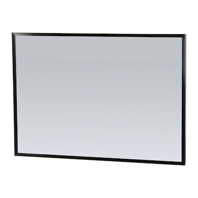 Spiegel Sanitop Silhouette 100x70x2.5 cm Aluminium Zwart