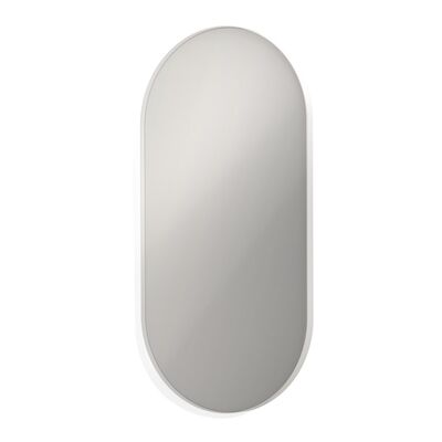Spiegel SP20 ovaal in stalen kader 60 cm x 4 cm x 120 cm Mat Wit