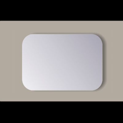 Spiegel Vierkant Sanicare Q-Mirrors Afgeronde Hoeken 60×60 cm PP Geslepen Incl. Ophanging