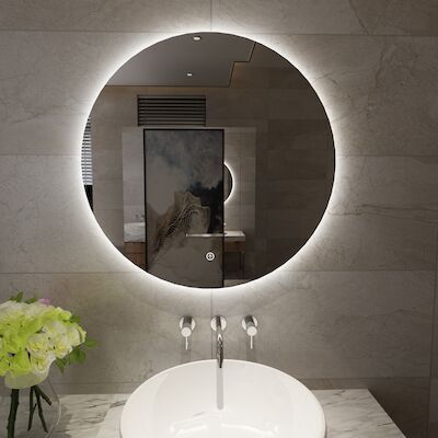 Spiegel Wiesbaden Giro Rond met LED Verlichting 100 cm