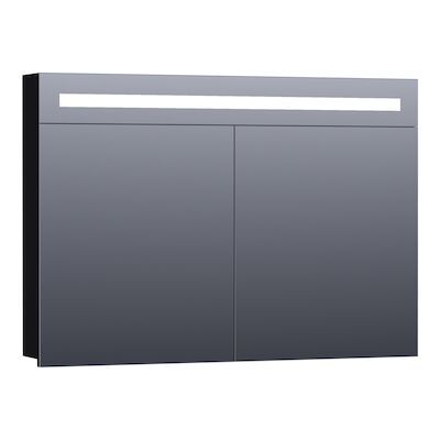 Spiegelkast 2.0 Exclusive Line 100cm Mat Zwart