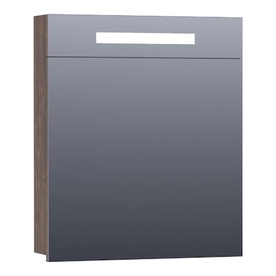 Spiegelkast 2.0 Exclusive Line 60cm Linksdraaiend Burned Bark