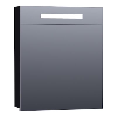 Spiegelkast 2.0 Exclusive Line 60cm Linksdraaiend Mat Zwart