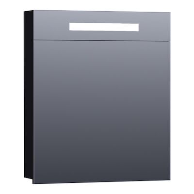 Spiegelkast 2.0 Exclusive Line 60cm Rechtsdraaiend Mat Zwart