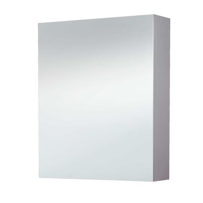 Spiegelkast 60 cm zonder verlichting wit rechts