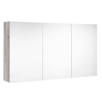 Spiegelkast Allibert Look Stopcontact VDE 120x65x18 cm Eik Vintage