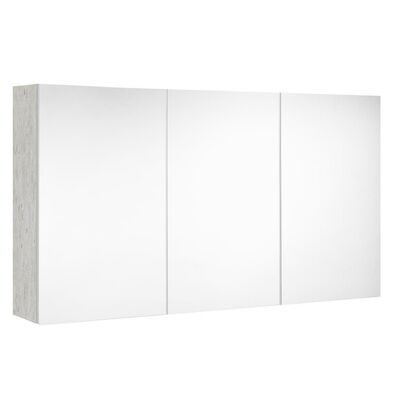 Spiegelkast Allibert Look Stopcontact VDE 120x65x18 cm Licht beton