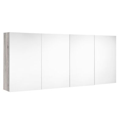 Spiegelkast Allibert Look Stopcontact VDE 140x65x18 cm Eik Vintage