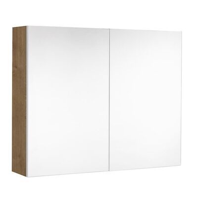 Spiegelkast Allibert Look Stopcontact VDE 80x65x18 cm Eik Arlington