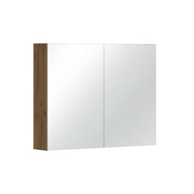 Spiegelkast Allibert Look Stopcontact VDE 80x65x18 cm Eik Halifax Natuur