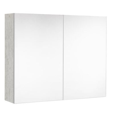 Spiegelkast Allibert Look Stopcontact VDE 80x65x18 cm Licht Beton