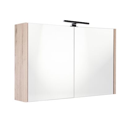 Spiegelkast Best Design Happy Halifax Incl. LED verlichting 100×60 cm Eiken