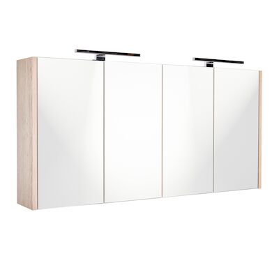 Spiegelkast Best Design Happy Halifax Incl. LED verlichting 120×60 cm Eiken
