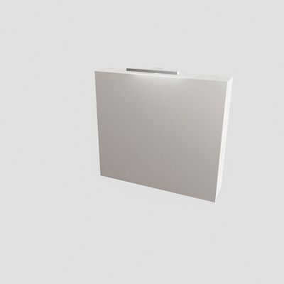 Spiegelkast BWS Valencia 80x70x16 cm met Deur Carrara Mat