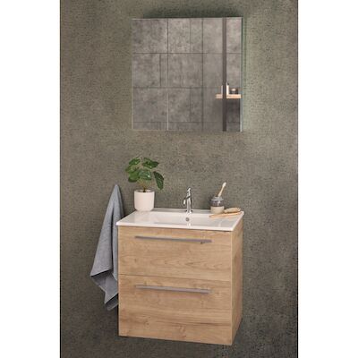 Spiegelkast Differnz Basic 2-Deurs 60 x 61,8 x 15 cm