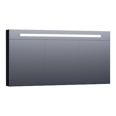 Spiegelkast Double Face Exclusive Line 140cm Mat Zwart