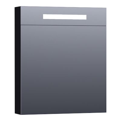 Spiegelkast Double Face Exclusive Line 60cm Linksdraaiend Mat Zwart