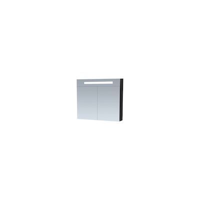 Spiegelkast EX80 Double Face Black Wood 800x700x150