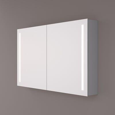 Spiegelkast Hipp Design SPK 41000 Rechthoek Met Verlichting Incl. Spiegelverwarming en Stopcontact (Alle Maten)