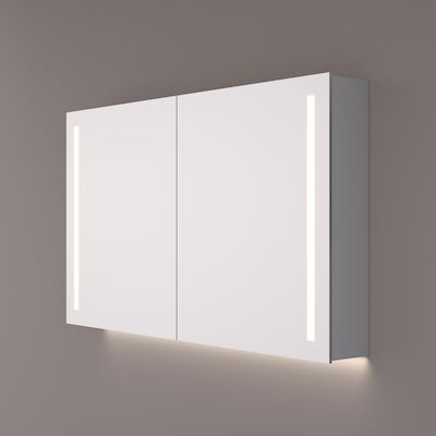 Spiegelkast Hipp Design SPK 42000 Rechthoek Met Verlichting Incl. Spiegelverwarming en Stopcontact (Alle Maten)
