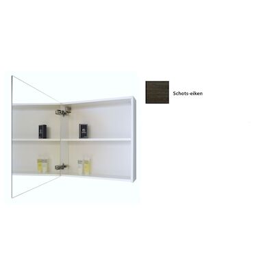 Spiegelkast Sanicare Qlassics 60 cm 1 Deur Schots-Eiken Links