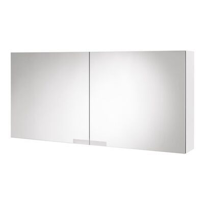 Spiegelkast Tiger Items 105 cm Met 2 Dubbelzijdige Spiegeldeuren Hoogglans Wit