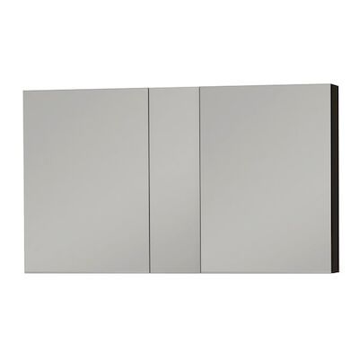Spiegelkast Tiger S-line 120 cm Met 2 Deuren Mat Zwart