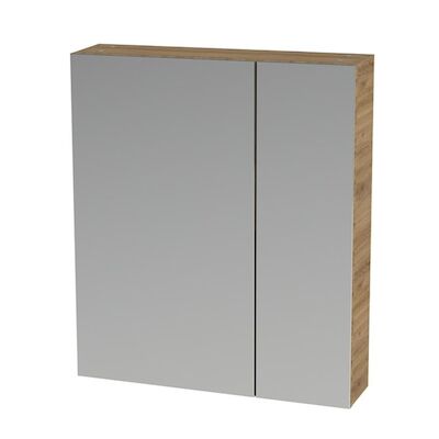 Spiegelkast Tiger S-line 60 cm Met 2 Deuren Chalet Eik